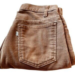 Vintage Levi's 519 High Rise Corduroy Jeans White Tag Caramel Brown Size 30